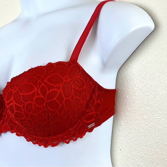 Pink Victoria's Secret Red Date Push-Up Bra - 36D - Picture 5 of 15